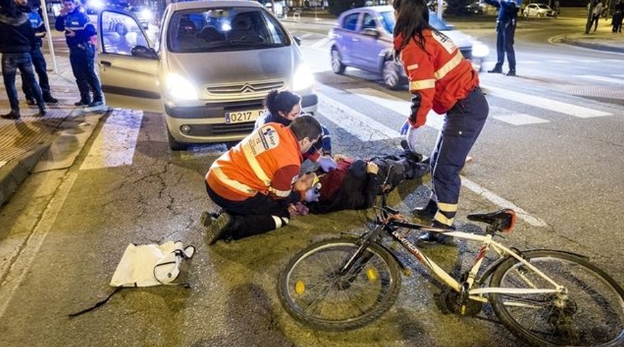 accidentes de tráfico con bicicletas en Málaga